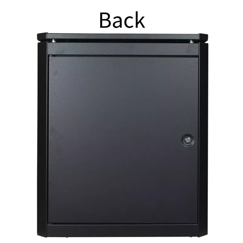 Wolnostojący stojak Lanview RDL12U66BL — 12U, 600 kg, zamek na klucz, regulowane nóżki, zarządzanie kablami, IP40, czarny