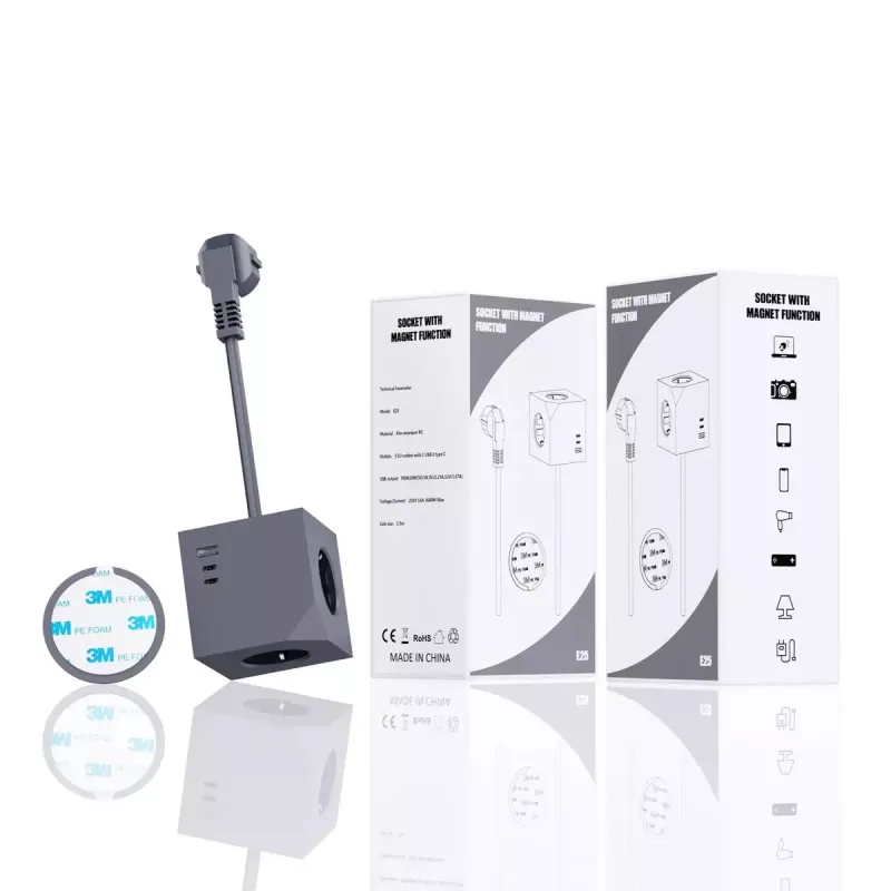 Magnetyczne złącze USB MicroConnect MC-CUBE015USBMAGNETIC