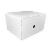 Przenośna szafka do zarządzania urządzeniami LEBA NoteBox 16 z zamkiem na klucz, portami USB-C, 12 W na urządzenie, USB 2.0, montaż na ścianie lub stole, biała