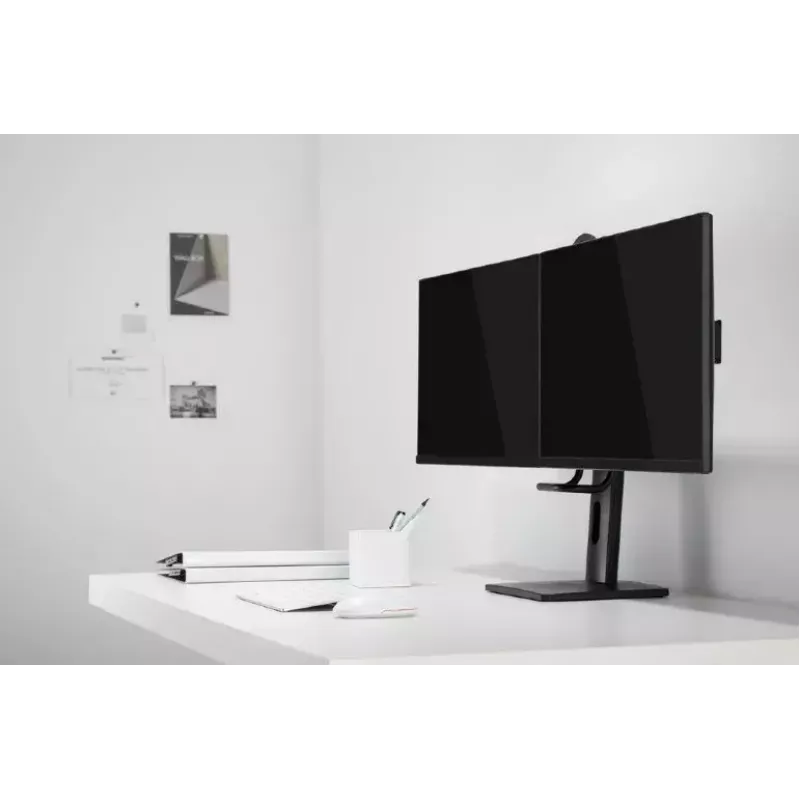 Uchwyt do monitora Gembird MS-D2-01 27 cali Czarny Wolnostojący