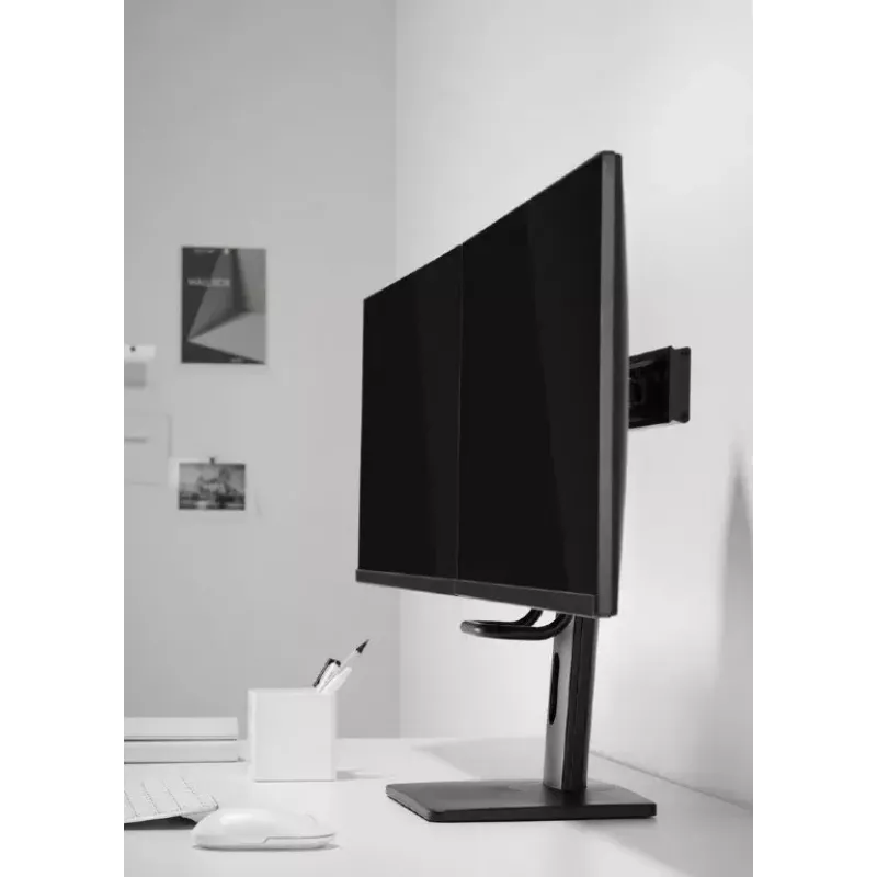 Uchwyt do monitora Gembird MS-D2-01 27 cali Czarny Wolnostojący