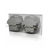 ICY BOX IB-MPS4200W-PD gniazdko typu F + USB A + USB C białe
