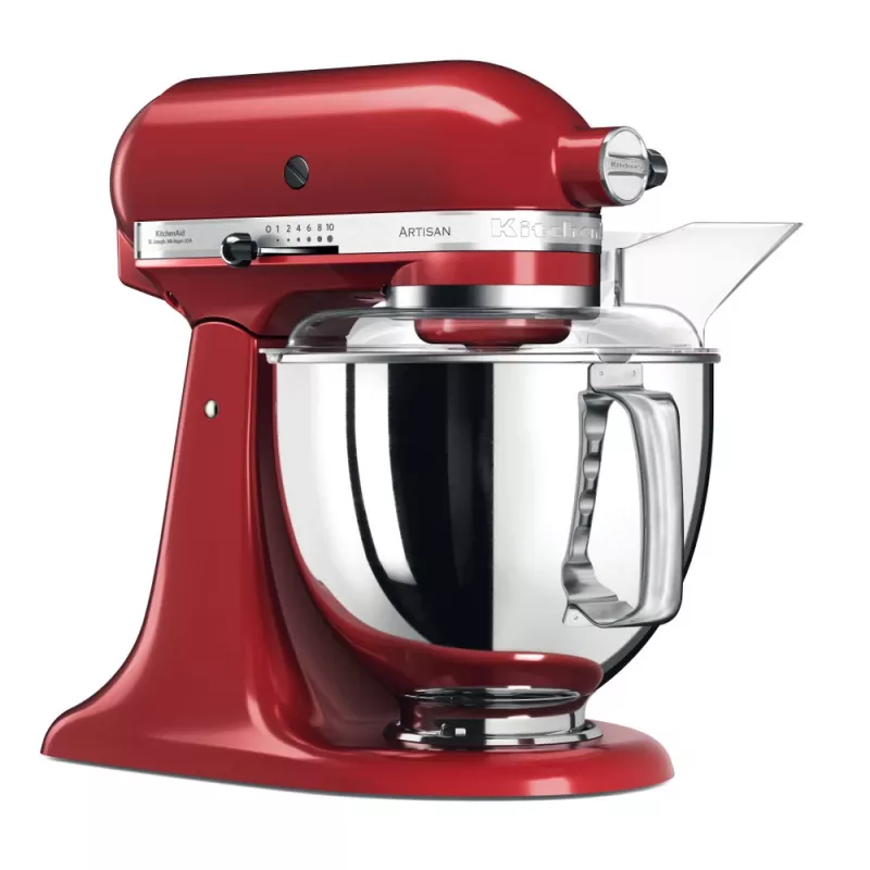 Robot kuchenny KitchenAid Artisan 5KSM175PS — 300 W, misa ze stali nierdzewnej 4,8 l, czerwony
