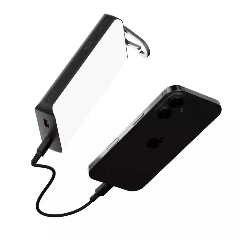 Power bank Xtorm XG2S101 — 10000 mAh LiPo, 30 W, USB‑C + USB‑A, szary/czarny/pomarańczowy