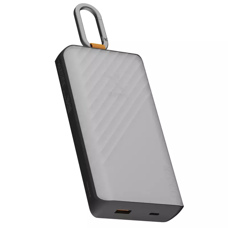 Power bank Xtorm XG2S101 — 10000 mAh LiPo, 30 W, USB‑C + USB‑A, szary/czarny/pomarańczowy