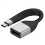Techly ICOC-USBC-DP12 kabel wideo adapter 0,131 m USB Type-C DisplayPort Czarny