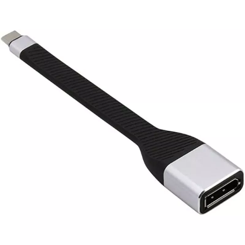 Techly ICOC-USBC-DP12 kabel wideo adapter 0,131 m USB Type-C DisplayPort Czarny