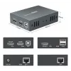 Przedłużacz AV (nadajnik i odbiornik) LEVELONE HVE-8111, 3840x2160, Cat6, USB-A/USB-B, DC 12V (2 szt.)