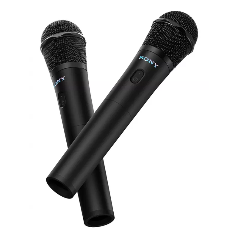 Mikrofon karaoke Sony UOULTMIC1 — bezprzewodowy RF, USB-C, jednokierunkowy, 50–15000 Hz, bateria do 20 h, czarny