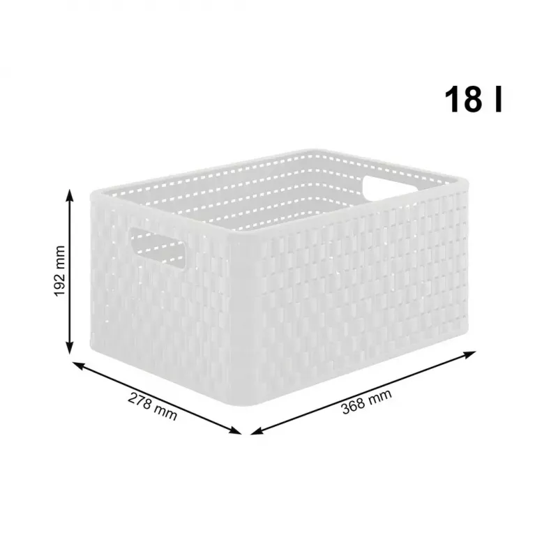 Półka plastikowa rotho Country 3-szufladowa, biała, 71,2×32,5×37,5 cm, technopolimer, kółka