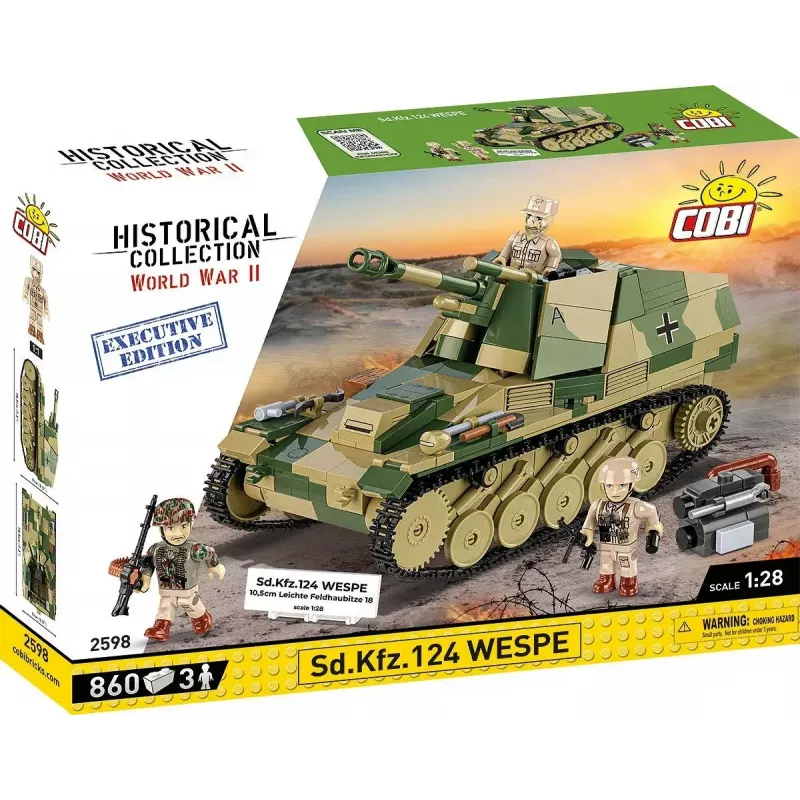Cobi Blocks SD.KFZ.124 Wespe model kit, 860 blocks