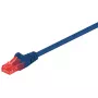 Goobay CAT 6 Patch kabel U/UTP niebieski 0,5 m RJ-45