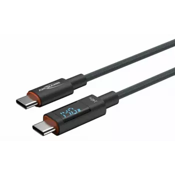 Kabel USB Ansmann 1700-0176 USB 2.0 1,2m USB C Antracytowy