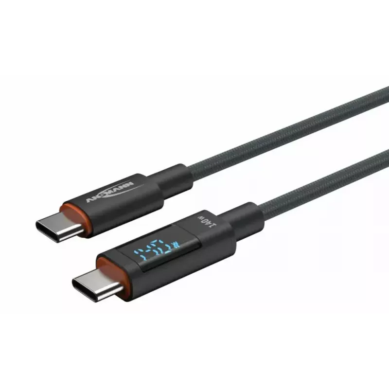 Kabel USB Ansmann 1700-0176 USB 2.0 1,2m USB C Antracytowy