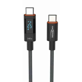 Kabel USB Ansmann 1700-0176 USB 2.0 1,2m USB C Antracytowy