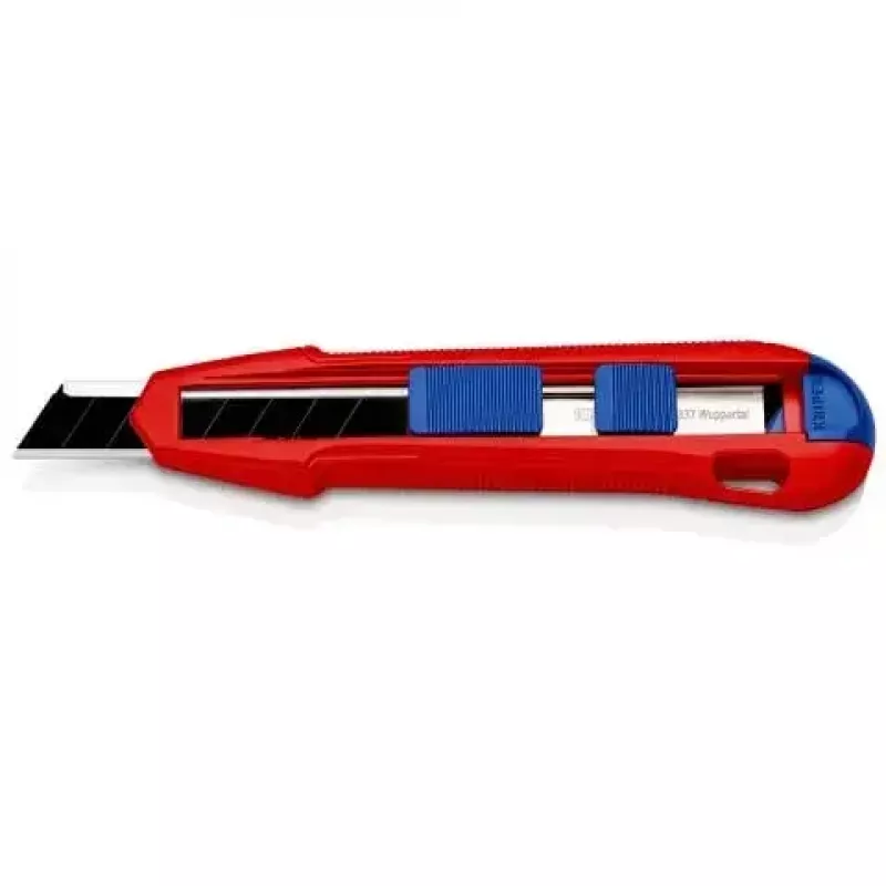 Nóż odłamywany Knipex CutiX® Czarny Niebieski Czerwony