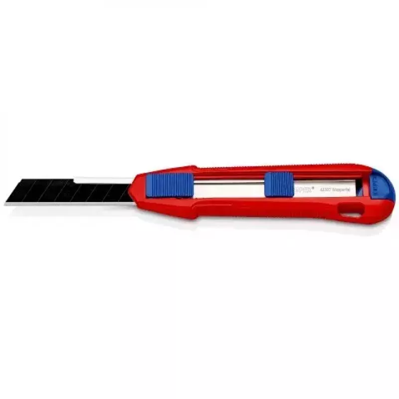 Nóż odłamywany Knipex CutiX® Czarny Niebieski Czerwony