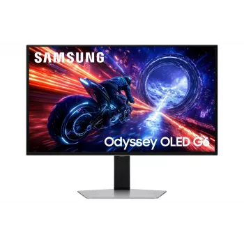 Monitor komputerowy Samsung G60SF 68,6 cm (27 cali) 2560 x 1440 pikseli Quad HD OLED Srebrny