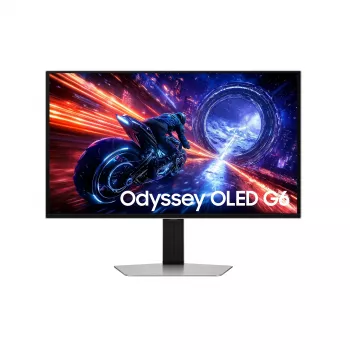 Monitor komputerowy Samsung G60SF 68,6 cm (27 cali) 2560 x 1440 pikseli Quad HD OLED Srebrny