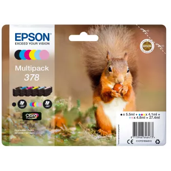 Zestaw wkładów atramentowych Epson C13T37884010 Czarny Cyjan Jasny cyjan Jasny magenta magenta Żółty