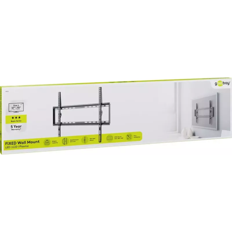 Uchwyt TV Goobay 49732 177.8 cm (70 cali) Czarny