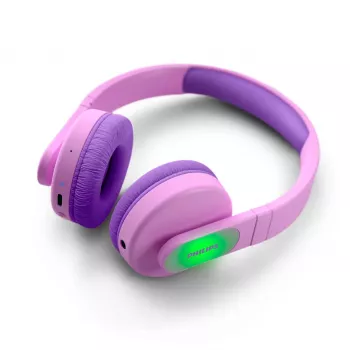 Philips TAK4206PK/00 słuchawki/zestaw słuchawkowy Przewodowy i bezprzewodowy Nagłowny Rozmowy/Muzyka USB Type-C Bluetooth Różowy