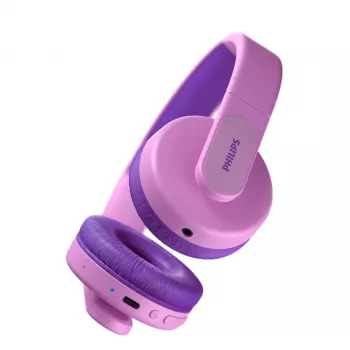 Philips TAK4206PK/00 słuchawki/zestaw słuchawkowy Przewodowy i bezprzewodowy Nagłowny Rozmowy/Muzyka USB Type-C Bluetooth Różowy