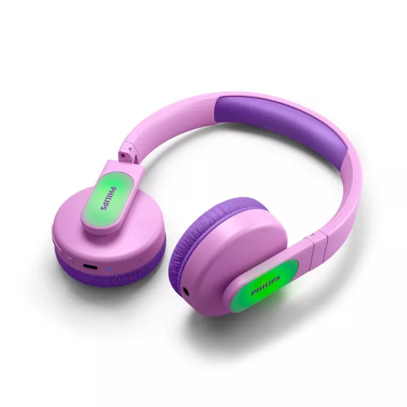 Philips TAK4206PK/00 słuchawki/zestaw słuchawkowy Przewodowy i bezprzewodowy Nagłowny Rozmowy/Muzyka USB Type-C Bluetooth Różowy