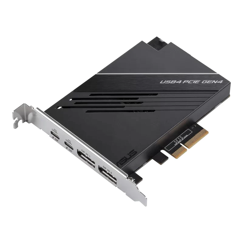 Karta interfejsu ASUS USB4 PCIe Gen4 / adapter wewnętrzny DisplayPort, USB Type-C