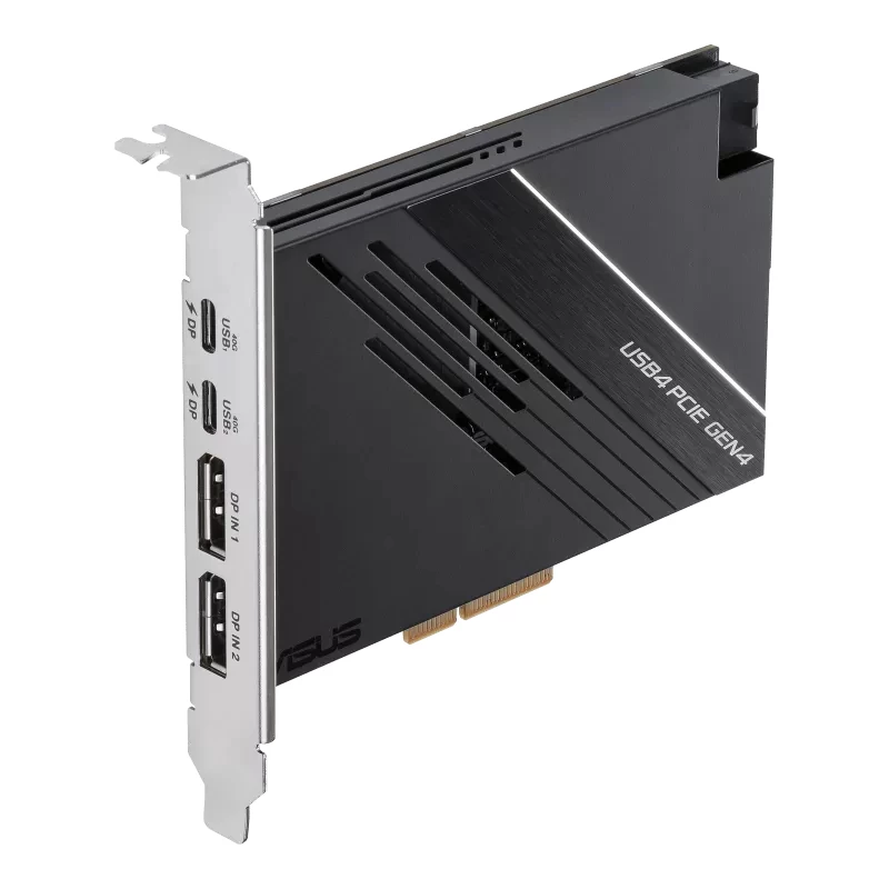Karta interfejsu ASUS USB4 PCIe Gen4 / adapter wewnętrzny DisplayPort, USB Type-C