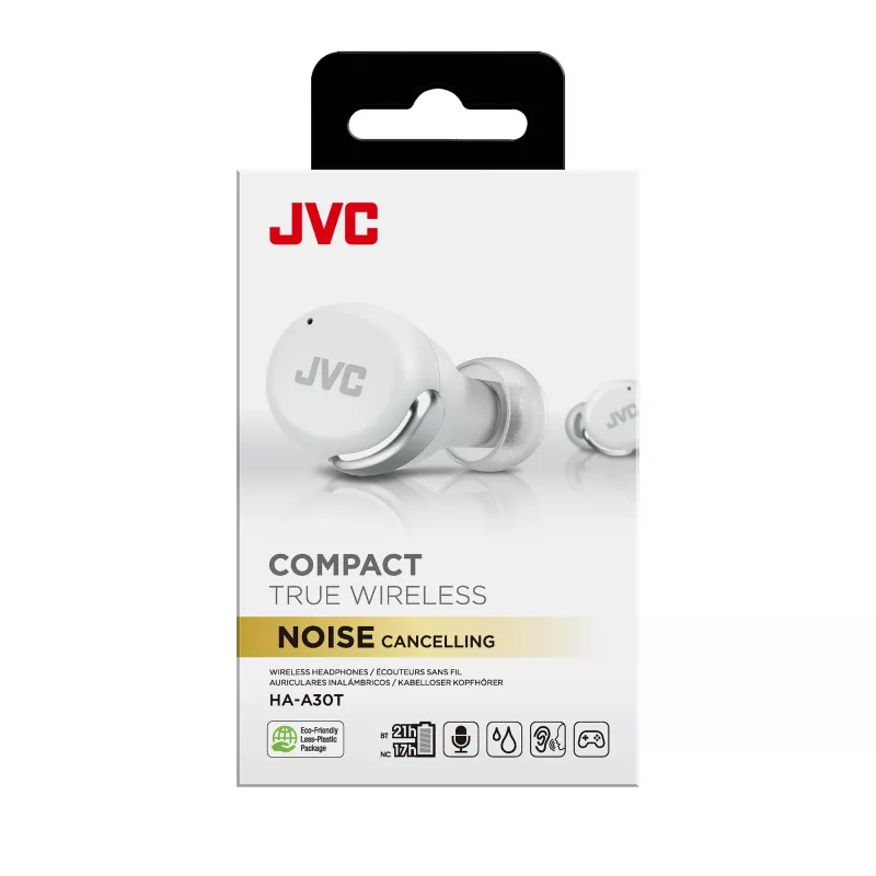 Zestaw słuchawkowy JVC Active Noise Cancelling TWS biały
