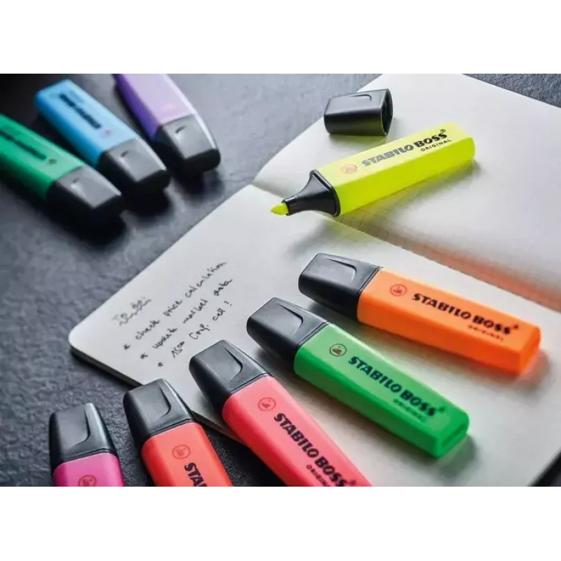 Marker STABILO BOSS Oryginalny Chisel tip Pink
