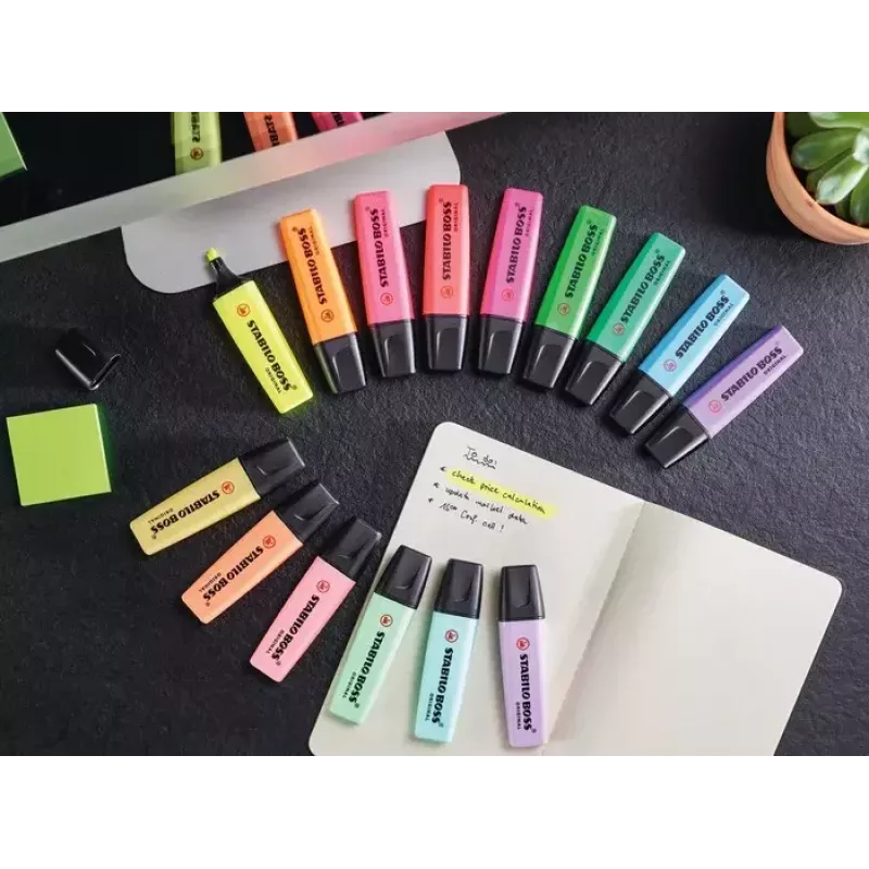 Marker STABILO BOSS Oryginalny Chisel tip Pink