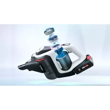 Bosch Serie 8 BBS8214 odkurzacz pionowy/szczotka elektryczna 2-w-1 odkurzacz pionowy Bateria Na sucho Bezworkowy Biały 4 Ah