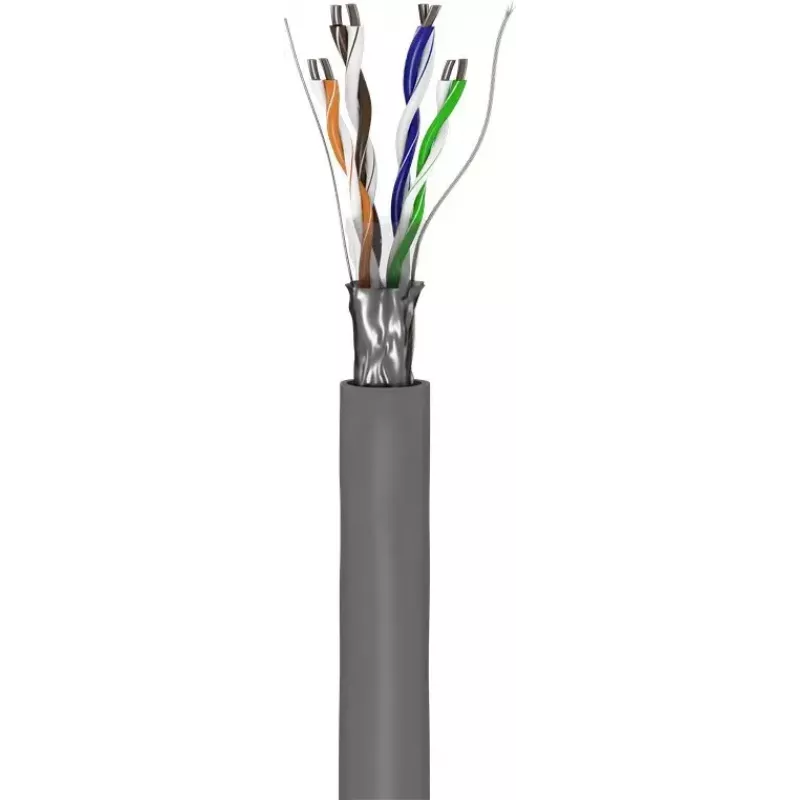 Kabel sieciowy Goobay CAT 5e F/UTP Szary 100m