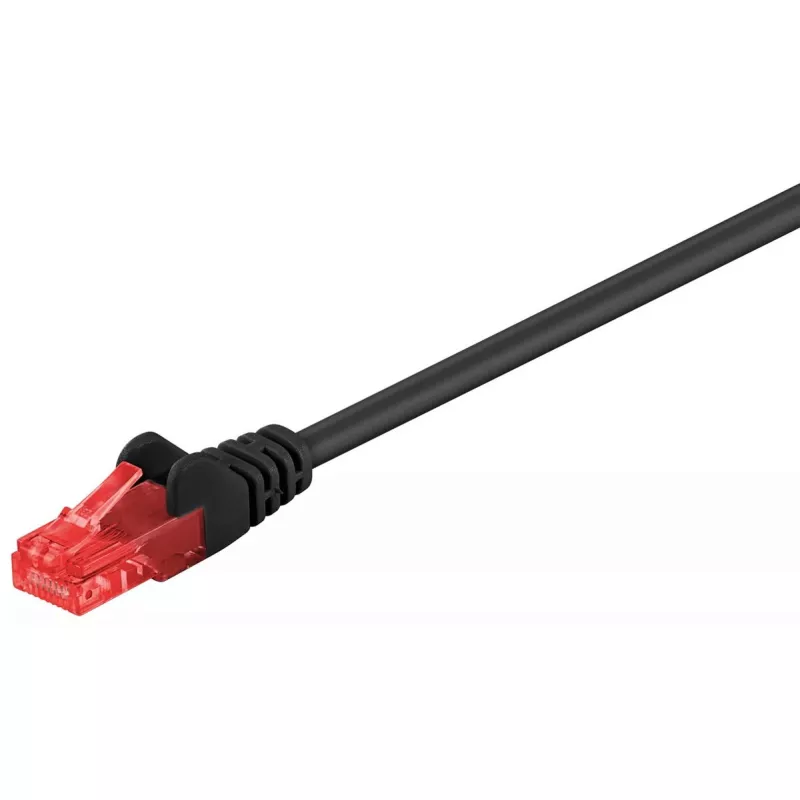 Kabel sieciowy Goobay CAT 6 Patch kabel RJ-45 Cat6 1m Czarny