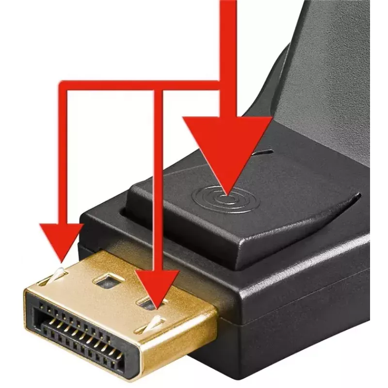 Goobay DisplayPort/DVI-D Adapter 1.1 pozłacany Czarny