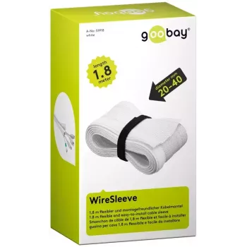 Osłona na kable Goobay 51918 biała 1,8 m