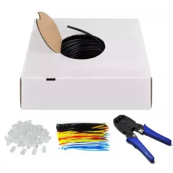 Kabel sieciowy Goobay 94399 U/UTP Cat6 305 m Czarny