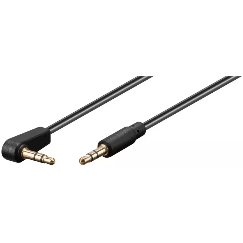 Kabel audio Goobay 67782 0,5 m 3,5 mm męski na męski czarny