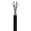 Kabel sieciowy Goobay CAT 6 outdoor S/FTP 100m Czarny