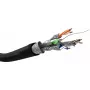 Kabel sieciowy Goobay CAT 6 outdoor S/FTP 100m Czarny