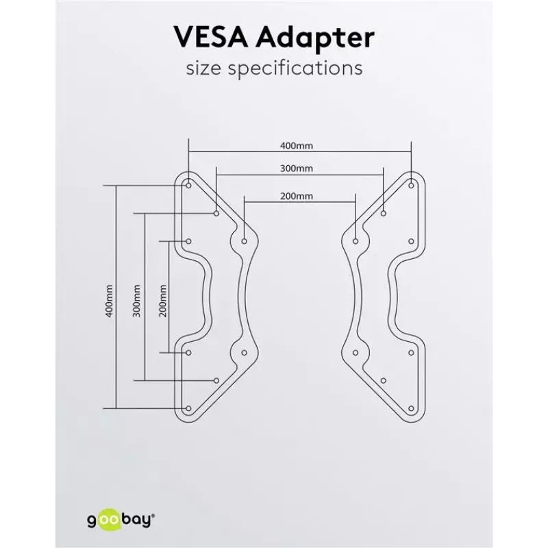 Adapter VESA do uchwytu ściennego TV Goobay 60134