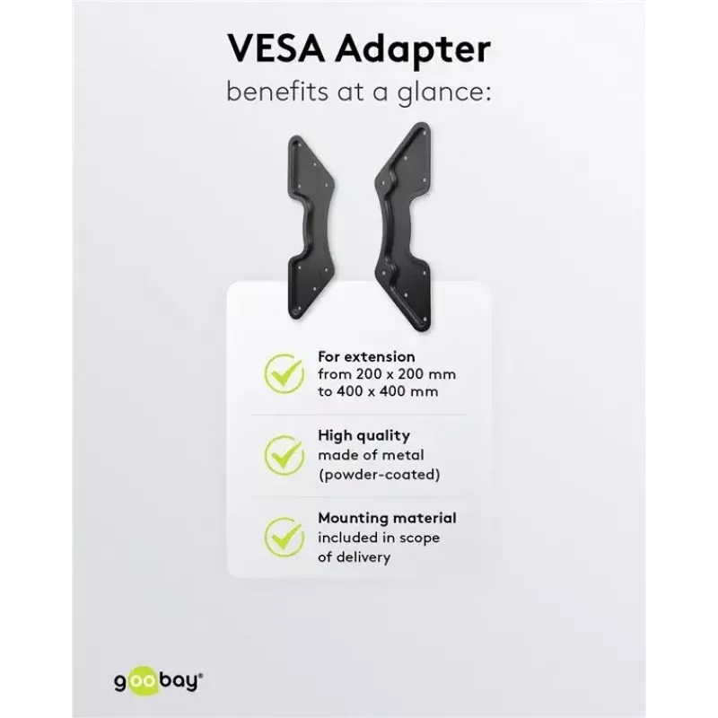 Adapter VESA do uchwytu ściennego TV Goobay 60134