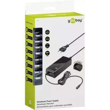 Goobay 90 W Zasilacz do notebooka Czarny Wewnętrzny 100-240V