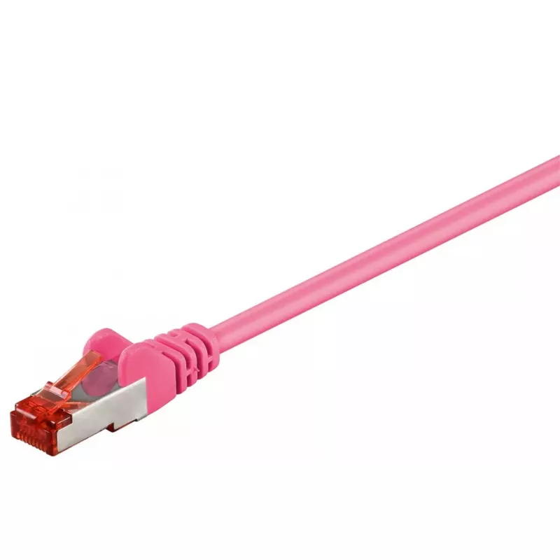 Kabel krosowy Goobay CAT 6 S/FTP PiMF magenta 3m