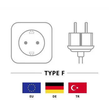 Kątowy kabel z wtyczką ochronną Goobay 93976 1,5 m czarny