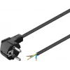 Kątowy kabel z wtyczką ochronną Goobay 93976 1,5 m czarny