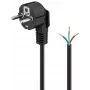Kątowy kabel z wtyczką ochronną Goobay 93976 1,5 m czarny