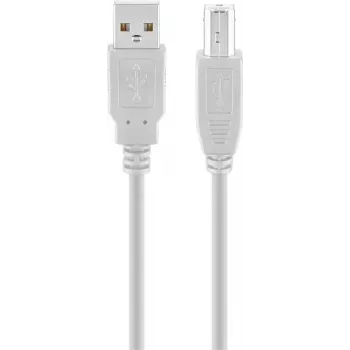Goobay USB 2.0 Hi-Speed kabel szary 5 m USB A na USB B 0,48 Gbit/s